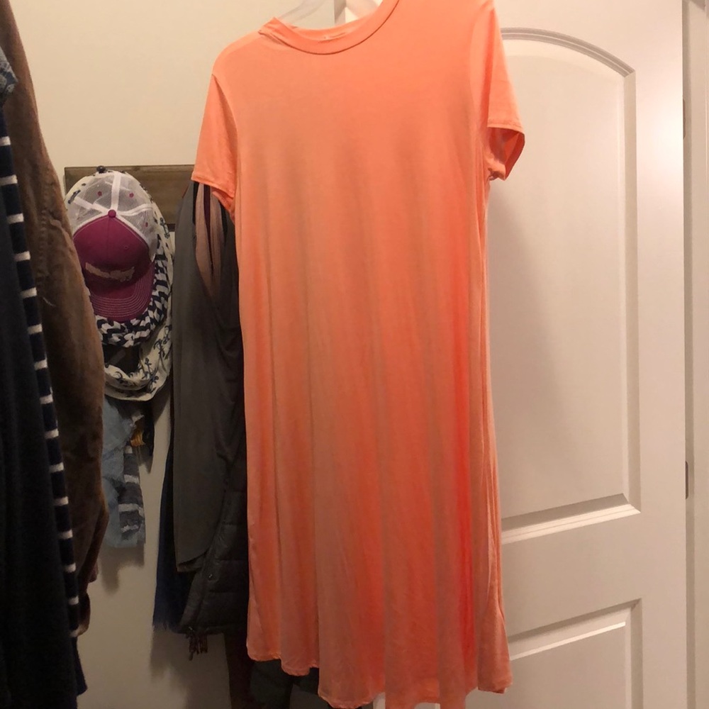Peachy pink SOFT tunic dress